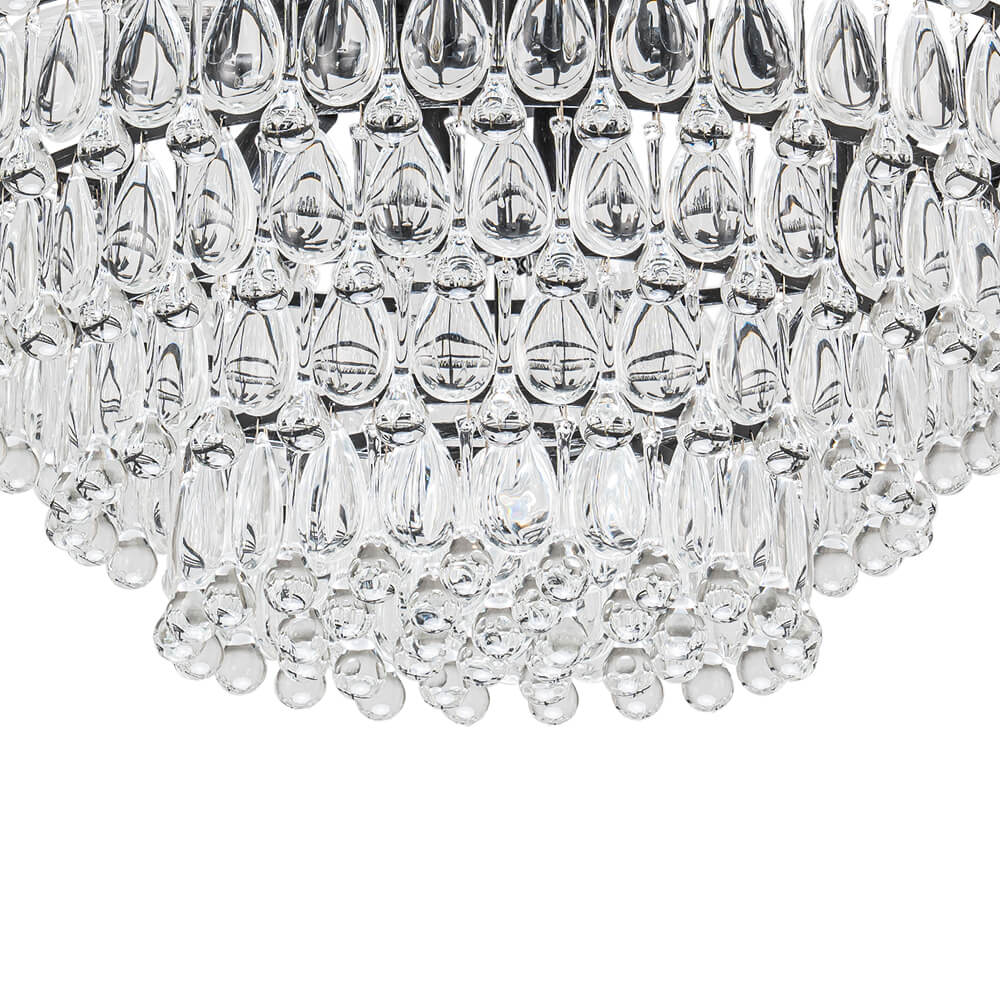 Modern 11 - light Teardrop - Shaped Crystal Chandelier - LightfixturesUAE