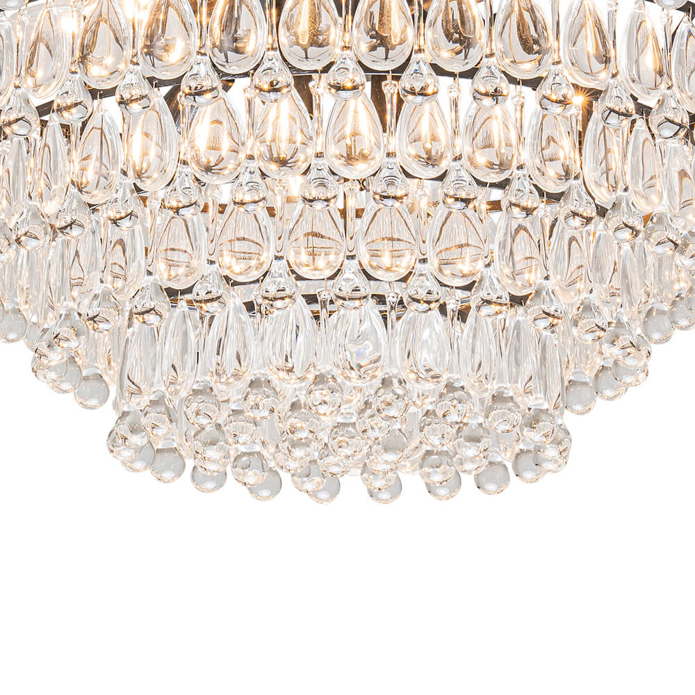 Modern 11 - light Teardrop - Shaped Crystal Chandelier - LightfixturesUAE