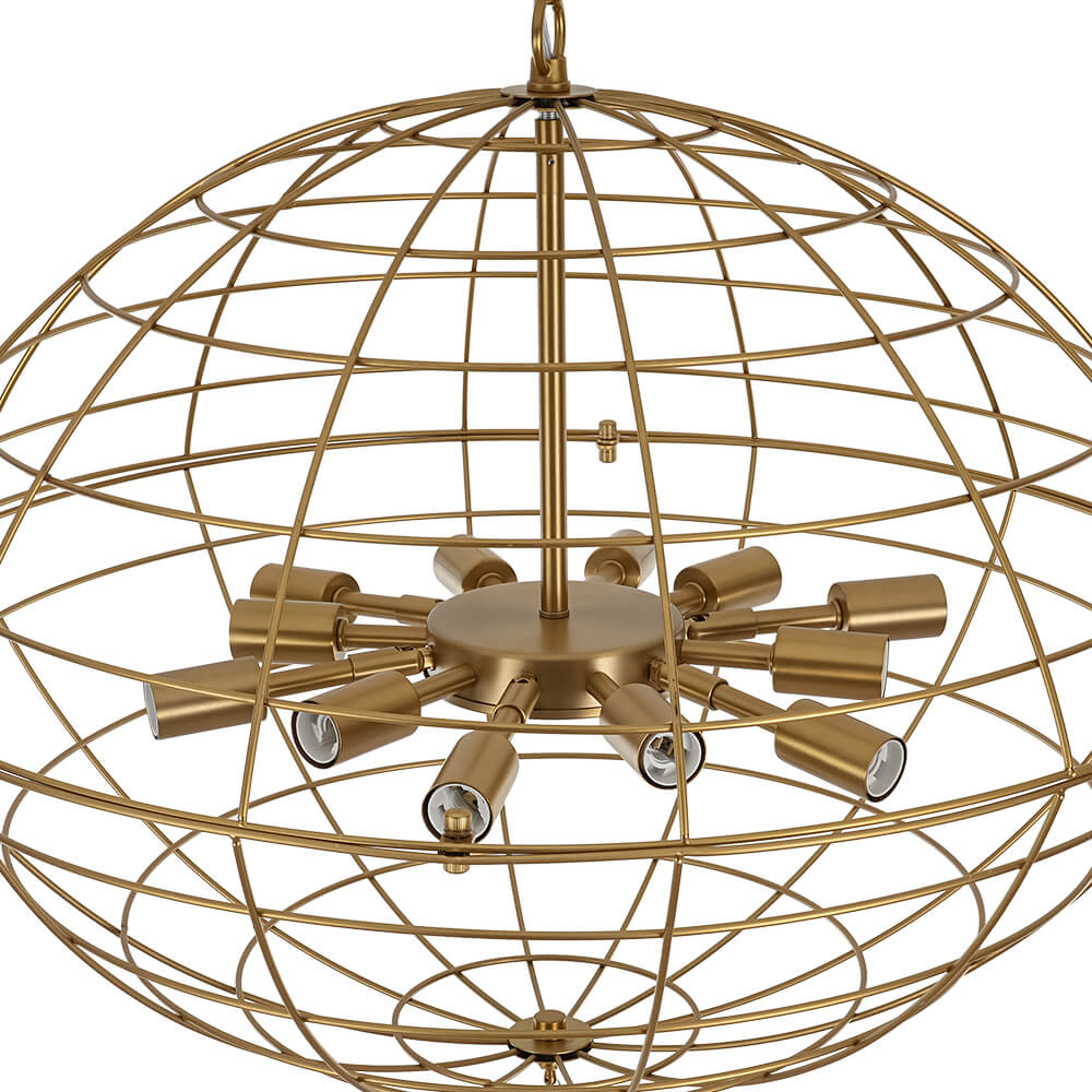 Modern 12 - Light Cluster Glass Bubble Chandelier - LightfixturesUAE