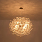 Modern 12 - Light Cluster Glass Bubble Chandelier - LightfixturesUAE