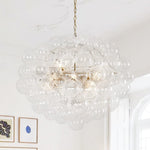 Modern 12 - Light Cluster Glass Bubble Chandelier - LightfixturesUAE