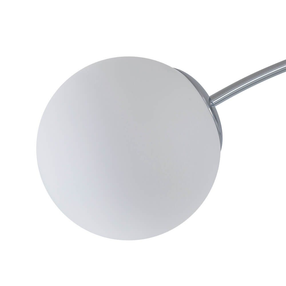 Modern 12 - Light Opal Glass Globe Chandelier - LightfixturesUAE