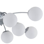 Modern 12 - Light Opal Glass Globe Chandelier - LightfixturesUAE