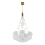 Modern 13 - Light Cluster Glass Bubble Chandelier - LightfixturesUAE