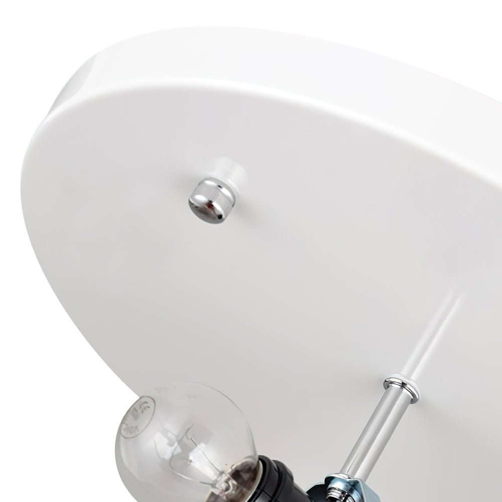 Modern 1/3 - Light Soft White Silk Flush Mount Ceiling Lamp - LightfixturesUAE