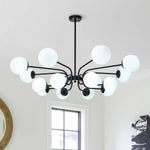 Modern 16 - Light Glass Globe Sputnik Chandelier - LightfixturesUAE
