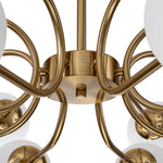 Modern 16 - Light Glass Globe Sputnik Chandelier - LightfixturesUAE
