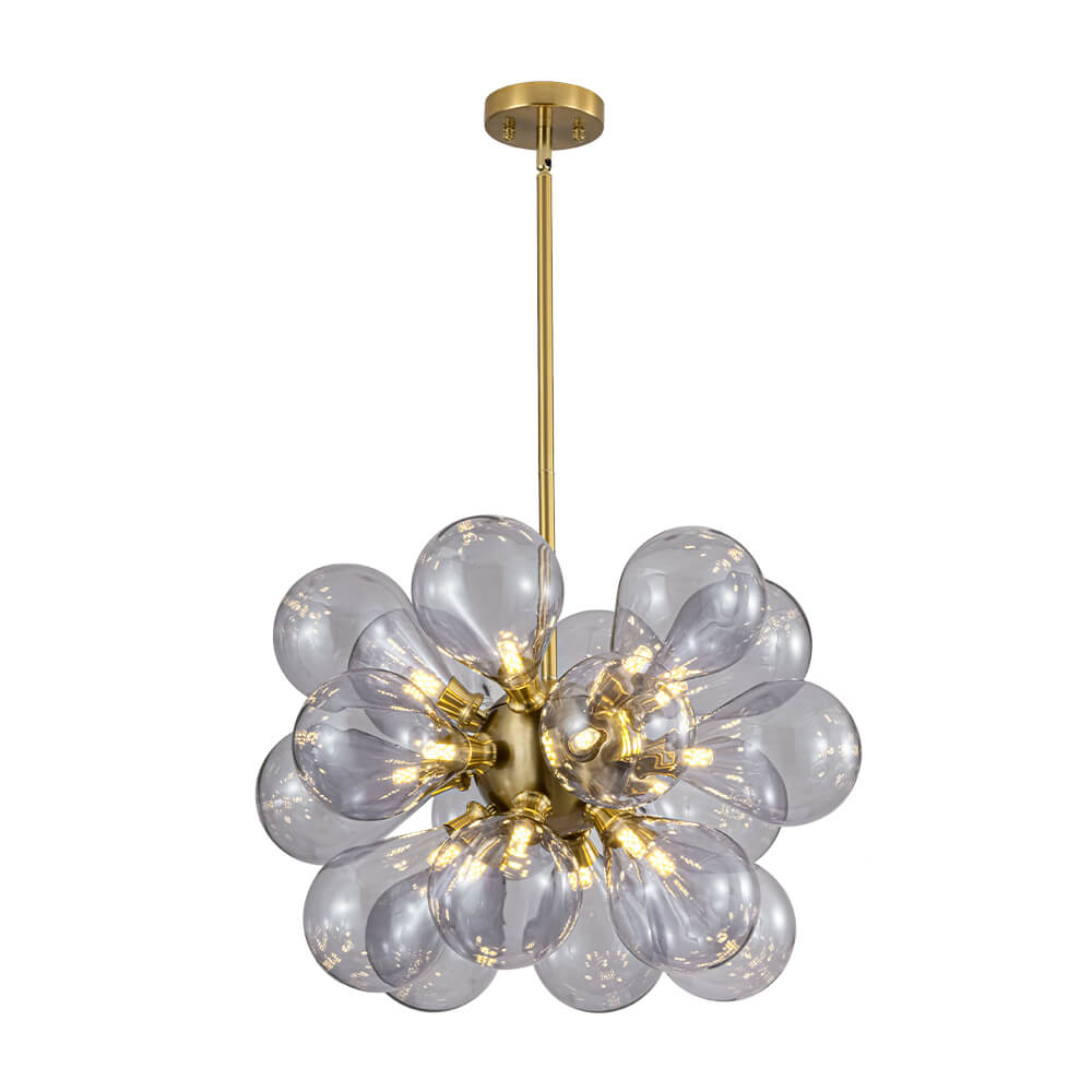 Modern 18 - Light Glass Bubble Cluster Chandelier - LightfixturesUAE