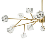 Modern 18 - Light Linear Sputnik Cluster Cube Crystal Chandelier - LightfixturesUAE