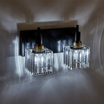 Modern 2 - Light Crystal Square Wall Sconce - LightfixturesUAE