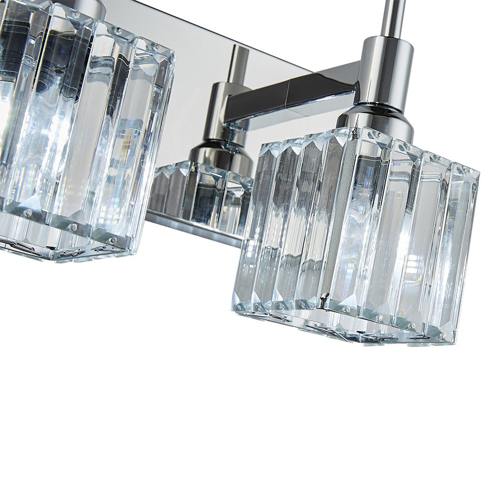 Modern 2 - Light Crystal Square Wall Sconce - LightfixturesUAE