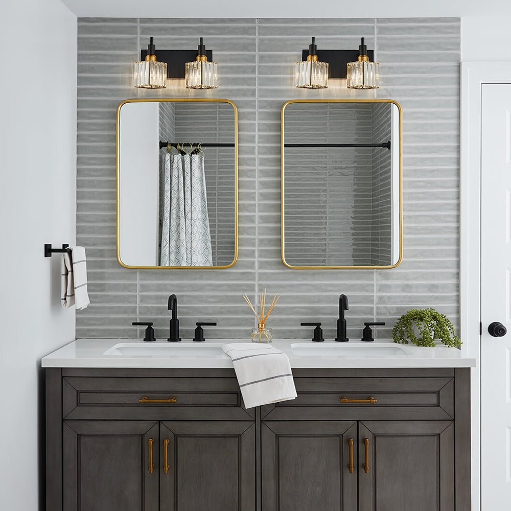 Modern 2 - Light Crystal Square Wall Sconce - LightfixturesUAE