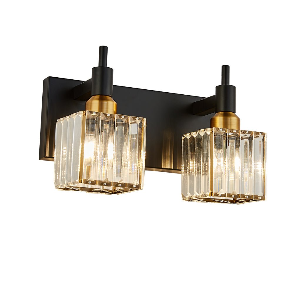 Modern 2 - Light Crystal Square Wall Sconce - LightfixturesUAE