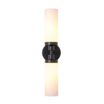 Modern 2 - Light Cylindrical Opal Glass Bathroom Sconces - LightfixturesUAE