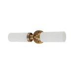 Modern 2 - Light Cylindrical Opal Glass Bathroom Sconces - LightfixturesUAE