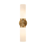 Modern 2 - Light Cylindrical Opal Glass Bathroom Sconces - LightfixturesUAE