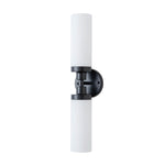 Modern 2 - Light Cylindrical Opal Glass Bathroom Sconces - LightfixturesUAE