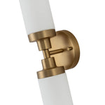 Modern 2 - Light Cylindrical Opal Glass Bathroom Sconces - LightfixturesUAE