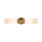 Modern 2 - Light Cylindrical Opal Glass Bathroom Sconces - LightfixturesUAE