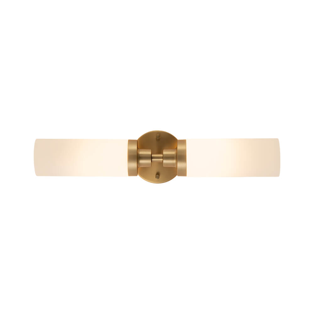 Modern 2 - Light Cylindrical Opal Glass Bathroom Sconces - LightfixturesUAE
