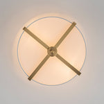 Modern 2 - Light Fabric Lampshade Drum Semi - Flush Ceiling Light - LightfixturesUAE