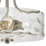 Modern 2 - Light Glass Hammer Drum Semi Flush Mount - LightfixturesUAE