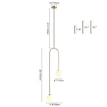 Modern 2 Light Hand Blown Opal Glass Globe Pendant Light - LightfixturesUAE
