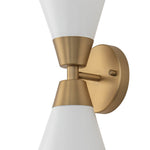 Modern 2 - Light Hourglass Shaped Glass Wall Sconce - LightfixturesUAE