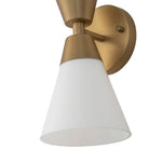Modern 2 - Light Hourglass Shaped Glass Wall Sconce - LightfixturesUAE