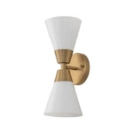 Modern 2 - Light Hourglass Shaped Glass Wall Sconce - LightfixturesUAE