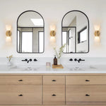 Modern 2 - Light Hourglass Shaped Glass Wall Sconce - LightfixturesUAE