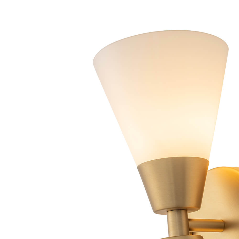 Modern 2 - Light Hourglass Shaped Glass Wall Sconce - LightfixturesUAE