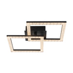 Modern 2 - Light Square LED Semi - Flush Ceiling Light - LightfixturesUAE