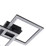Modern 2 - Light Square LED Semi - Flush Ceiling Light - LightfixturesUAE