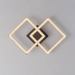Modern 2 - Light Square LED Semi - Flush Ceiling Light - LightfixturesUAE
