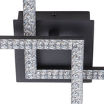 Modern 2 - Light Square LED Semi - Flush Ceiling Light - LightfixturesUAE