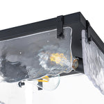 Modern 2 - Light Wave Water Ripple Glass Square Flush Mount - LightfixturesUAE