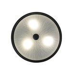 Modern 2/3 - Light Drum Crackle Glass Flush Mount - LightfixturesUAE