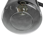 Modern 3 - Light Bell Gradient Grey Glass Linear Island Chandelier - LightfixturesUAE