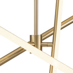 Modern 3 - Light Cross Arms Sputnik LED Chandelier - LightfixturesUAE