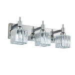Modern 3 - Light Crystal Square Wall Sconce - LightfixturesUAE