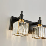 Modern 3 - Light Crystal Square Wall Sconce - LightfixturesUAE