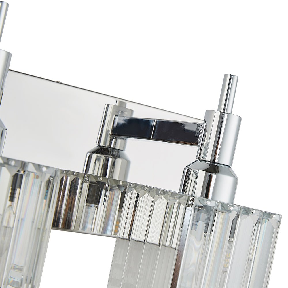 Modern 3 - Light Crystal Square Wall Sconce - LightfixturesUAE