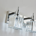Modern 3 - Light Crystal Square Wall Sconce - LightfixturesUAE
