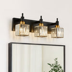 Modern 3 - Light Crystal Square Wall Sconce - LightfixturesUAE