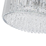Modern 3 - Light Drum Crystal Flush Mount Light - LightfixturesUAE