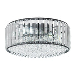 Modern 3 - Light Drum Crystal Flush Mount Light - LightfixturesUAE