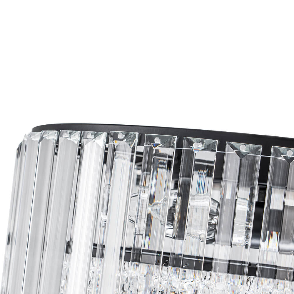 Modern 3 - Light Drum Crystal Flush Mount Light - LightfixturesUAE