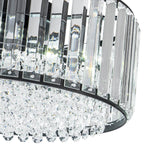 Modern 3 - Light Drum Crystal Flush Mount Light - LightfixturesUAE