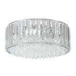 Modern 3 - Light Drum Crystal Flush Mount Light - LightfixturesUAE
